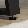 thumbnail image 2 of Garden Bench Rustic Wood Effect Concrete Top Metal Legs | Indoor Outdoor Entryway End of Bed Patio | Natural Black | Concrete, 2 of 8