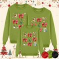 thumbnail image 5 of Fgnfyis Dad Funny Christmas Prints Sweatshirts for Family Long Sleeve Xmas Cute Pullover Family Christmas Pajamas Matching Outfit for Men Green_002 S, 5 of 5