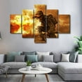 thumbnail image 4 of TISHIRON 5PCS Framed Canvas Wall Art Set,60"x32" US Military Soldier Canvas Art Decor, 4 of 7