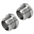 thumbnail image 2 of Weldable Thread Hose Adapter,1 Pair AN20 Stainless Stainless Steel Welded Fitting Adapter Car Weldable Fuel Tank Fitting Time-Tested Durability, 2 of 5