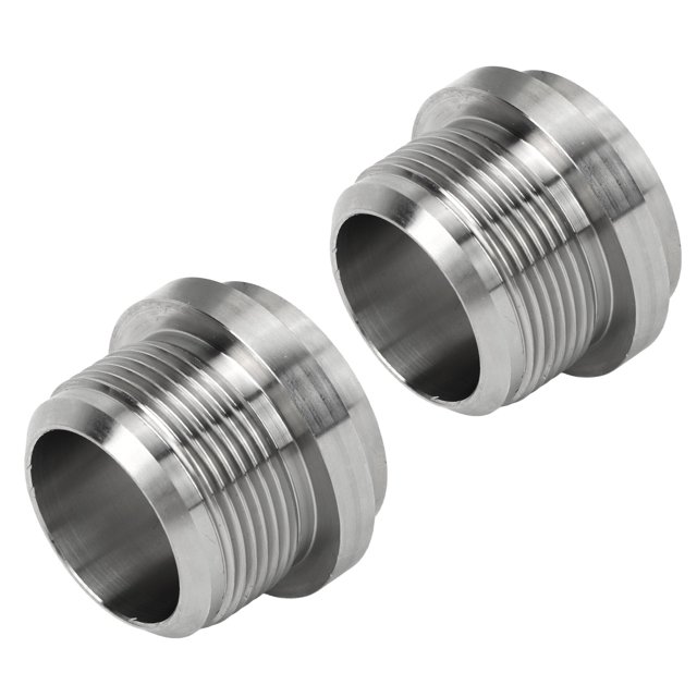 Accesorio soldado de acero inoxidable, 1 par AN20 Adaptador de conector soldado de acero inoxidable Adaptador de manguera de rosca soldable Tecnología de vanguardia