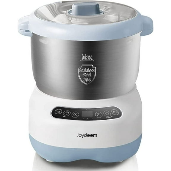 Electric Dough Maker with Ferment Function, Microcomputer Timing, Face-up Touch Panel, 7.4Qt, 304 Stainless Steel