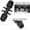 thumbnail image 2 of Conector de manguera de riego de jardín Hydrogarden, conectores en T de púas, riego por goteo para tubo de riego de 1/2 pulgada a 1/4 pulgada, accesorios de riego de 6 vías, 2 of 6