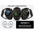 thumbnail image 7 of Garmin Instinct 3 50 mm Outdoor GPS Smartwatch SOLAR Black with Charcoal Band 010-02935-00 Bundle with 2 YR CPS Enhanced Protection Pack & Deco Essentials Wearable Safety Light, 7 of 7