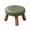 Green-A, variant on Hyknon Small Foot Stool Ottoman, Multiple Styles Faux Leather Wood Leg Foot Rest for Couch, Under Desk Pouf Footstool Footrest for Living Room Bedroom, Entryway Soft Padded Household Seating Stool