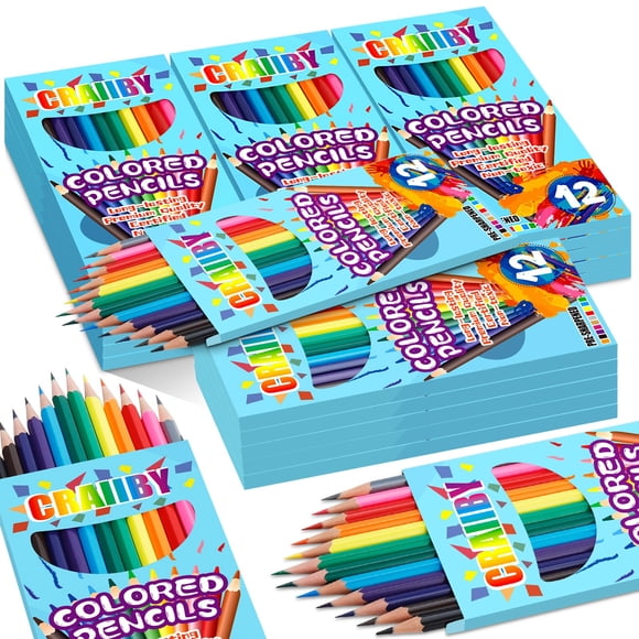 Lápices de colores Craiiby Soft Core, 288 unidades, 12 colores