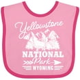 thumbnail image 3 of Inktastic Wyoming Yellowstone National Park Boys or Girls Baby Bib, 3 of 4