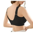 thumbnail image 4 of Qylux Women's Wireless Comfort Bras - Seamless Full Coverage Everyday T-Shirt Bra - Plus Size Soft Padded Bralette,Black,M, 4 of 10