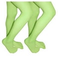 thumbnail image 2 of Clips N Grips Ballet Dance Tights Girls Footed Microfiber 2 Pack, 2 of 2