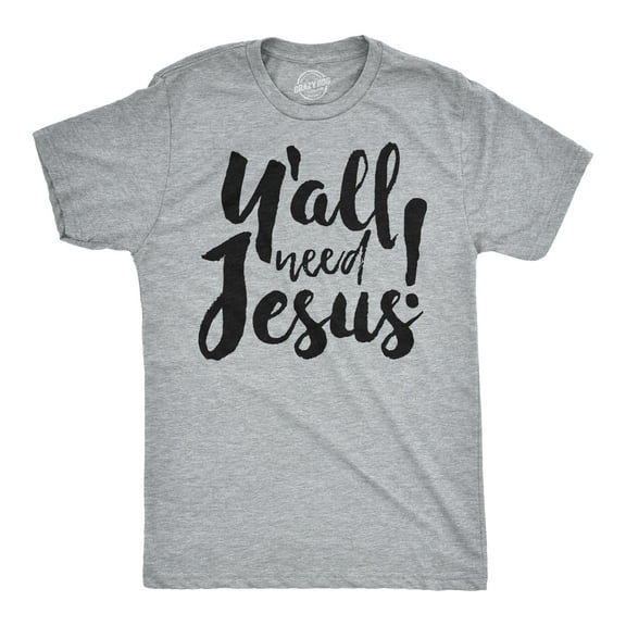 Mens Yall Need Jesus Funny Easter Religious Christian Church Faith Pray T Shirt Graphic Tees