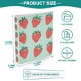 thumbnail image 3 of FORMRS 3 Ring Binder 1.5 inch with Pockets Set of 2 Clip Board 200 Sheets Capacity, Red Strawberry, 3 of 8