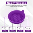 thumbnail image 4 of Car Cup Holder Coaster, Silicone Cup Holder Insert, Universal Non-Slip Cup Holders, Car Accessories Interior for Women and Man 4 Pack Purple, 4 of 12