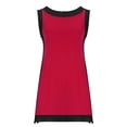 thumbnail image 5 of Haivin Ladies' round neck sleeveless short skirt fashion casual two-piece set skirt set, 5 of 6