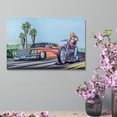 thumbnail image 4 of David Mann Motorcycle Art Gnghost Rider Prints Poster (41) Canvas Art Poster and Wall Art Picture Print Modern Family bedroom Decor Posters 11x17inch(28x43cm), 4 of 6