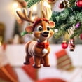 thumbnail image 4 of 2D Christmas Hanging Cartoon Deer Pattern Christmas Tree Hanging Christmas Ornaments Christmas Decorations Christmas Tree Hanging Christmas Hanging Ornaments, 4 of 8