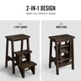 thumbnail image 6 of GIVIMO 3-in-1 Rubber Wood Step Stool with Convenient Handle, 6 of 8