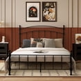 thumbnail image 6 of KATHY&BOB Full Size Metal Bed Frame with Arched Headboard, Retro Luxury Roman Column, Sturdy Heavy Duty Bed Frame with Storage Space Under-bed, Easy Assembly, No Box Spring Needed (Arched, Full), 6 of 13