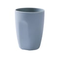 thumbnail image 3 of Yuarrent Vaso de enjuague de 400ml, vasos de baño de plástico, soporte moderno, taza de dientes, botella de moda, artículos para beber de Juegos de accesorios de baño Azul, 3 of 6
