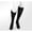 Deep Black, variant on Juzo Power Vibe Knee High Socks - 15-20 mmHg Groovy Zebra Small
