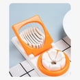 thumbnail image 4 of ZOURIH 3 Pcs Egg Slicer with Stainless Steel Wire Egg Slicer,Multifunctional Egg Cutter for Even Slicing & Wedging,Evenly Slicing Boiled Eggs Ham Banana and Strawberry,Orange, 4 of 5