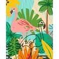 thumbnail image 2 of Vess, June Erica 15x18 Black Ornate Wood Framed with Double Matting Museum Art Print Titled - Graphic Jungle VI, 2 of 4