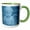 Green/White, variant on 3drose, Blue Cherub, 11oz Two-tone Yellow Mug