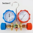 thumbnail image 2 of mmirethe Manomètre avec Tuyau Haute Précision Outils de Réfrigération Accessoire Type C, 2 of 9