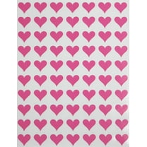 Hearts Stickers Pink 0.5 inch (13mm) 1/2" - Heart Labels for Gifts, Packaging Seals, Crafting and Scrapbooking - Permanent Adhesive - 1050 Pack by Royal Green