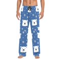 thumbnail image 7 of FORMRS Mens Pajama Pants with Pockets Sleepwear Lounge Bottoms Sizes S-2XL, White Polar Bear, 7 of 7