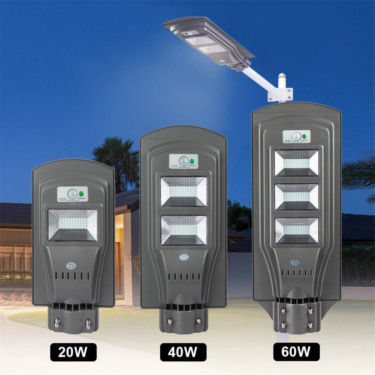 Radar induction LED Solar Outdoor Garden Lamp Street /Garage/Courtyard