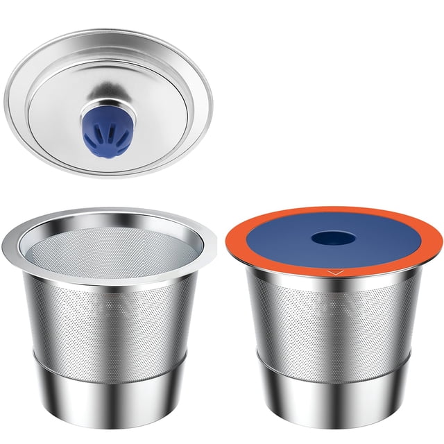 Vasos K reutilizables YEOSEN de acero inoxidable, paquete de 2 unidades para Keuring