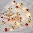thumbnail image 6 of ZOELNIC 6.67FT 20Leds Christmas Garland String Lights, Christmas Ball Bell Lights Battery Operated Indoor Outdoor Christmas Tree New Year Holiday Party Decoration, 6 of 9