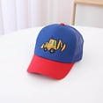 thumbnail image 2 of Baseball Cap Boys and Girls With Excavator Print Sun Hat Cartoon Cap Outdoor Summer Activities &Blue 2-8 Years, 2 of 3