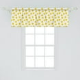 thumbnail image 2 of Ambesonne Yellow and White Window Valance, Big Circles, 54" X 18", Marigold and Black, 2 of 3