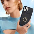 thumbnail image 6 of Wallet Case with Card Holder for iPhone 15, 360° Rotation Ring Kickstand Magnetic Clasp and Durable Shockproof Cover, 6 of 9