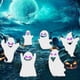 thumbnail image 2 of Conjunto de 6 Señales de Decoración de Halloween con Estacas de Fantasma Blanco para el Patio., 2 of 3
