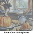 thumbnail image 5 of German Shepherd Fall Kitchen Pumpkins Glass Cutting Board Large 12 in x 15 in, 5 of 5