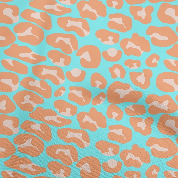 oneOone Viscose Jersey Aqua Blue Fabric Animal Skin Craft Projects Decor Fabric Printed By The Yard 60 Inch Wide