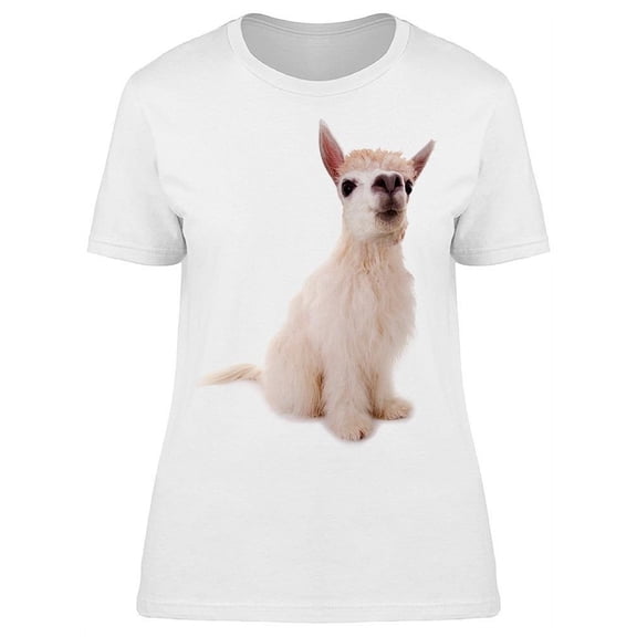 Cute Little Alpaca T-Shirt Women -Image by Shutterstock, Female 3X-Large