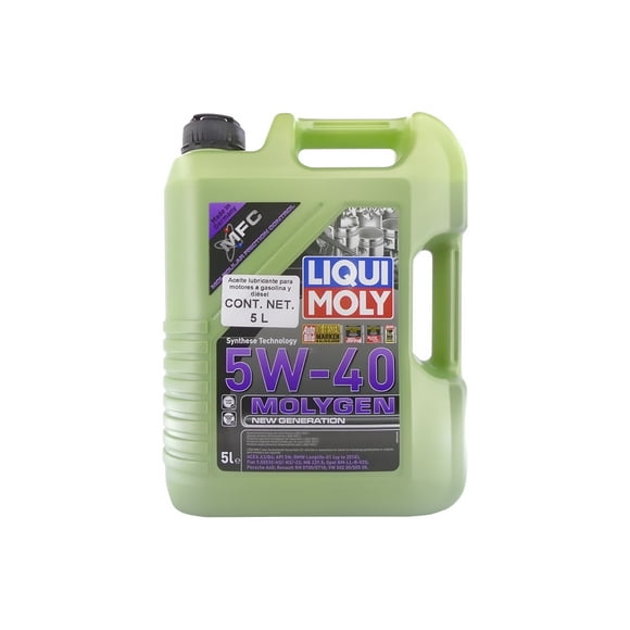 Aceite Sintético 5W40 API SN 5 L Liqui Moly Molygen – Autos Europeos