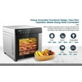 thumbnail image 3 of Food Dehydrator 4 Presets Large Capacity Dehydrators for Food and Jerky 600W Dehydrated Dryer Machine 8 Stainless Steel Trays 48H Timer 165°F Temperature Control, 3 of 14