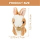 thumbnail image 2 of KAKOWELY Llavero de conejo de peluche con colgante de animal de peluche, 2 of 4