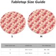 thumbnail image 2 of Round Fitted Tablecloth 44 Inch, Vintage Grunge Pastel Fitted Round Tablecloth Fitted Tablecloth Water Resistant Table Cloth Cover Holiday Tablecloth for Dining, Parties, Camping, 2 of 8