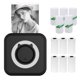 thumbnail image 1 of Impresora fotográfica todo en uno Impresora portátil multifunción Mini impresora instantánea inalámbrica Compatible con conexión BT para teléfono inteligente con 6 rollos de papel térmico y 5 rollos d, 1 of 8
