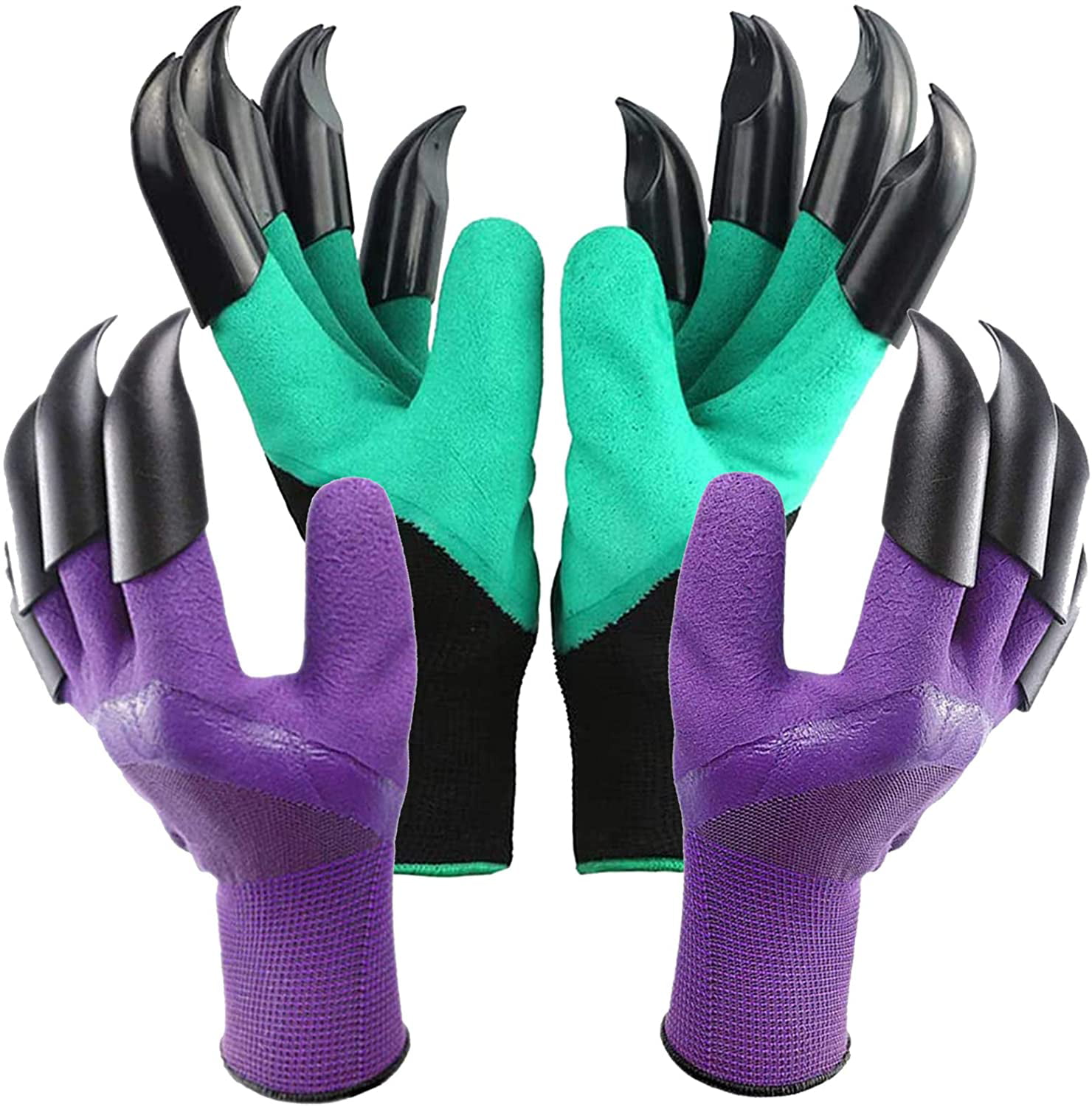 Claw Garden Digging Gloves For Digging & Planting With 4 ABS Plastic Claws XX 