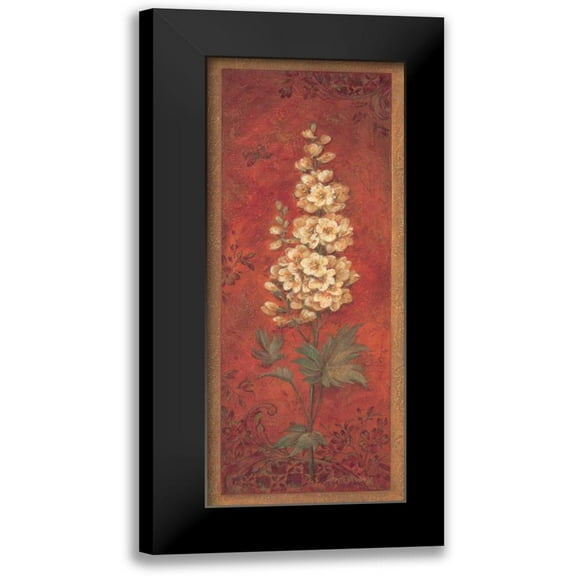 Gladding, Pamela 8x14 Black Modern Framed Museum Art Print Titled - Delphinium