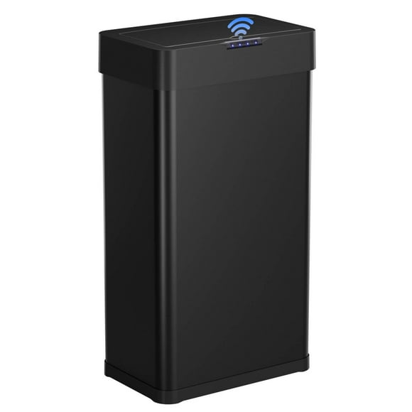 Pirecart 16 Gallon Motion Sensor Trash Can, Stainless Steel Touchless Automatic Garbage Can with Soft Close Lid for Bathroom, Kitchen, Living Room
