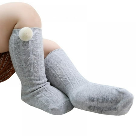 

New Kid Socks Children Baby High Socks Fashion Cotton Anti-slip Infant Kids Baby Leg Warmers 0-3T