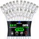 thumbnail image 1 of Cable Ethernet Maximm Cat 6 De 0,6 Pies (Paquete De 20) - Cable Lan De Alta Velocidad Cable De Conexión A Internet Y Cable De Red - Cable Ethernet Utp De 10 Gbps 550 Mhz - Blanco, 1 of 1