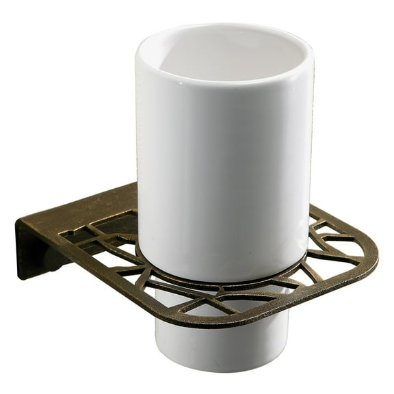 Trencadis Wall Toilet Brush Holder - Old Brass